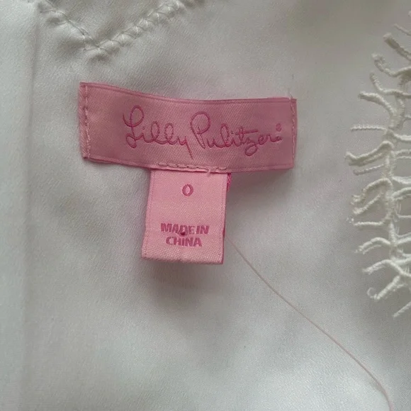 Lilly Pulitzer Meryl Dress Resort White Diamond Lace Size 0 New with Tags - Picture 7 of 16